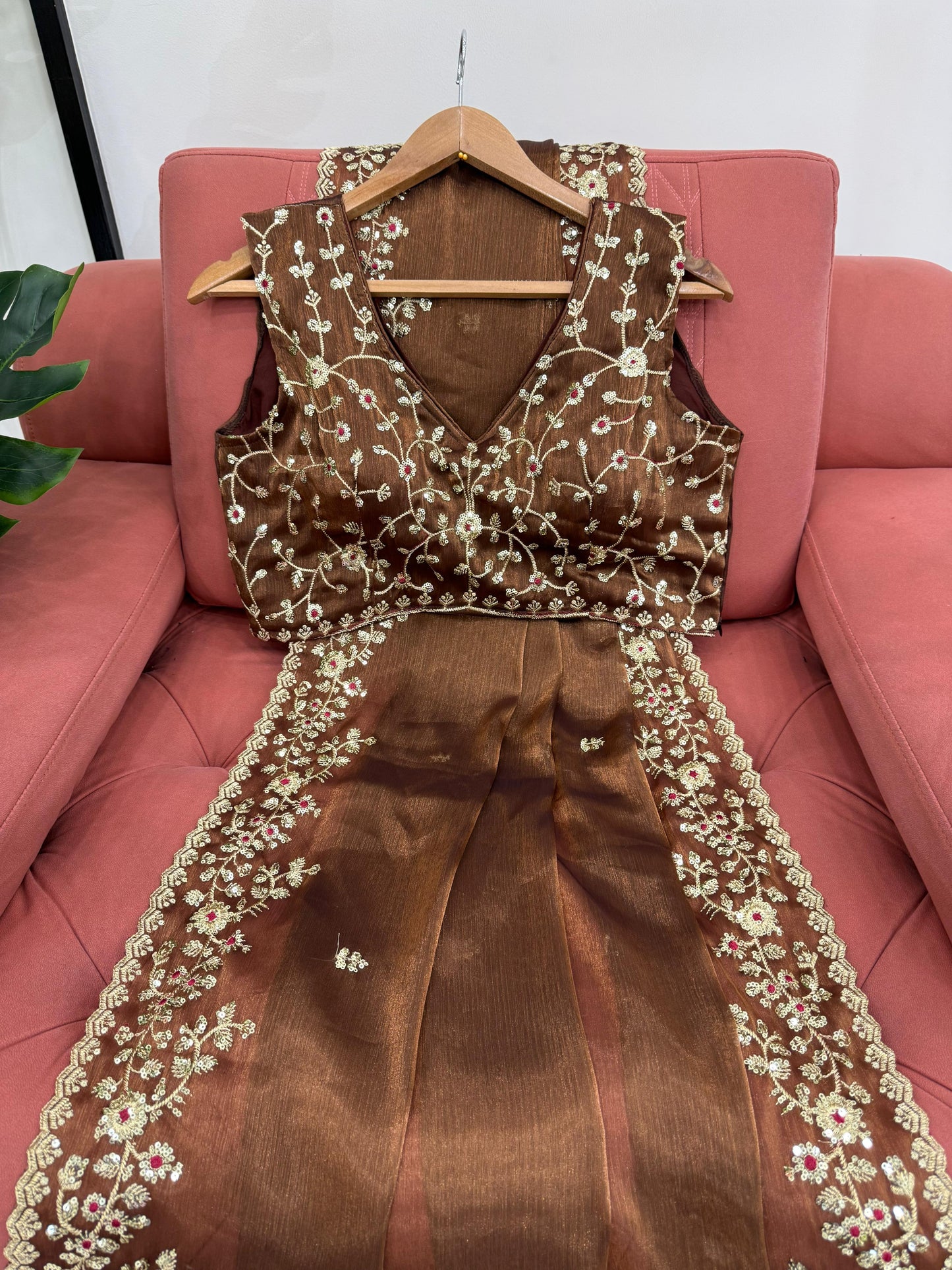 Fashionkiya Looking some one for this same colour beautiful Designer Saree on Barbari Silk Febric with Thred & Sequnce work and blouse on also Barbari Silk Febric with Thrrd & Sequnce work.