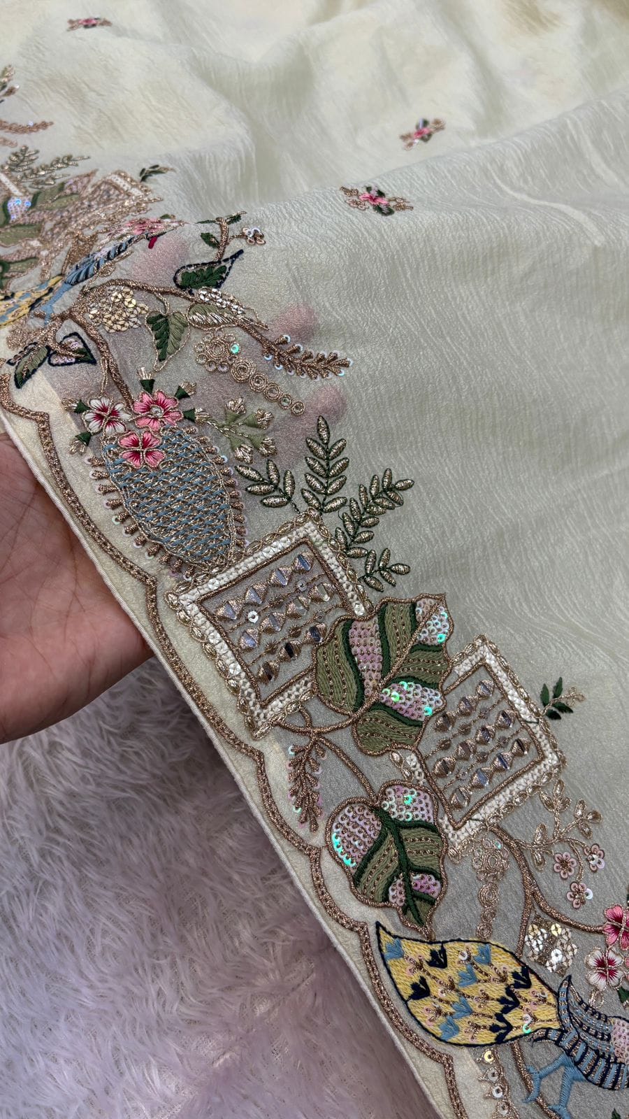 Fashionkiya hevy orgenja fabrik S Peacock Borderaree!