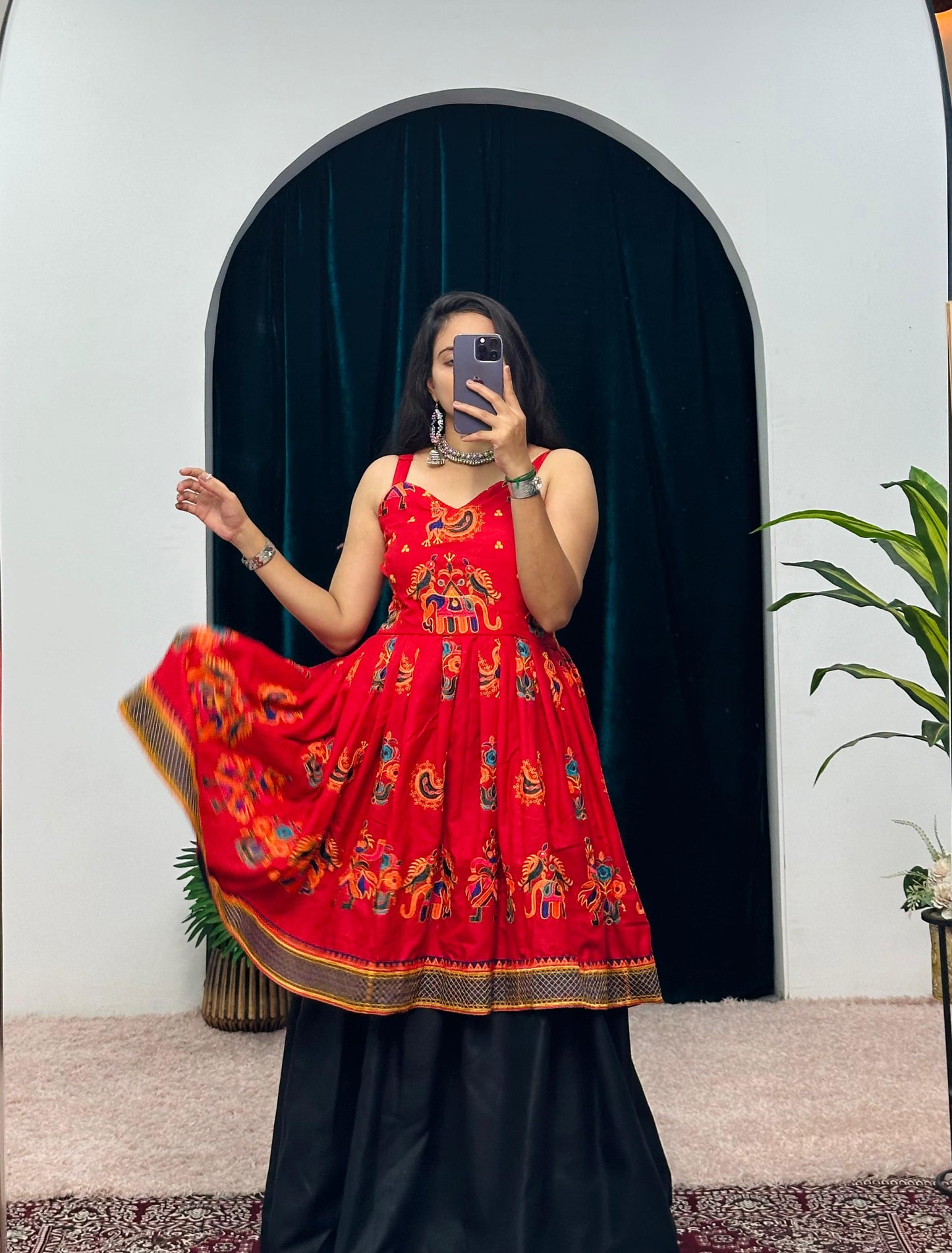 fashionkiya NEW SUPERHIT TRENDING COTTON FABRIC WITH FULL EMBROIDERY WORK, FULLY STITCHED LEHENGA & KEDIYA🥻