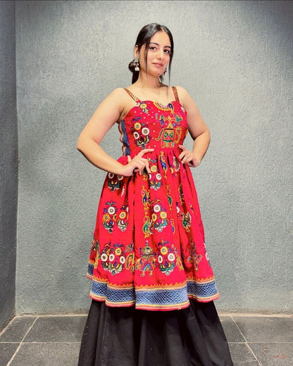 fashionkiya NEW SUPERHIT TRENDING COTTON FABRIC WITH FULL EMBROIDERY WORK, FULLY STITCHED LEHENGA & KEDIYA🥻