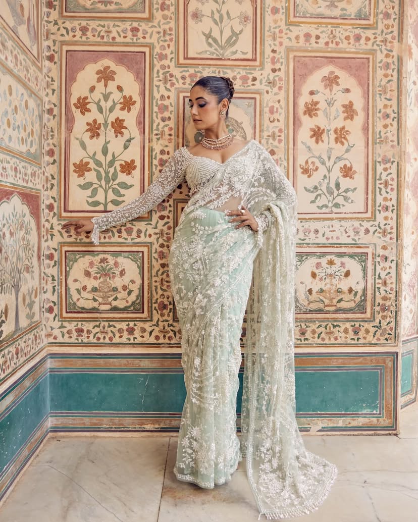 NEW TRADING Embrodred And Siqwanc Saree