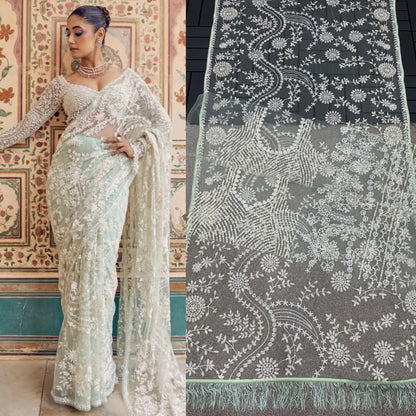 NEW TRADING Embrodred And Siqwanc Saree