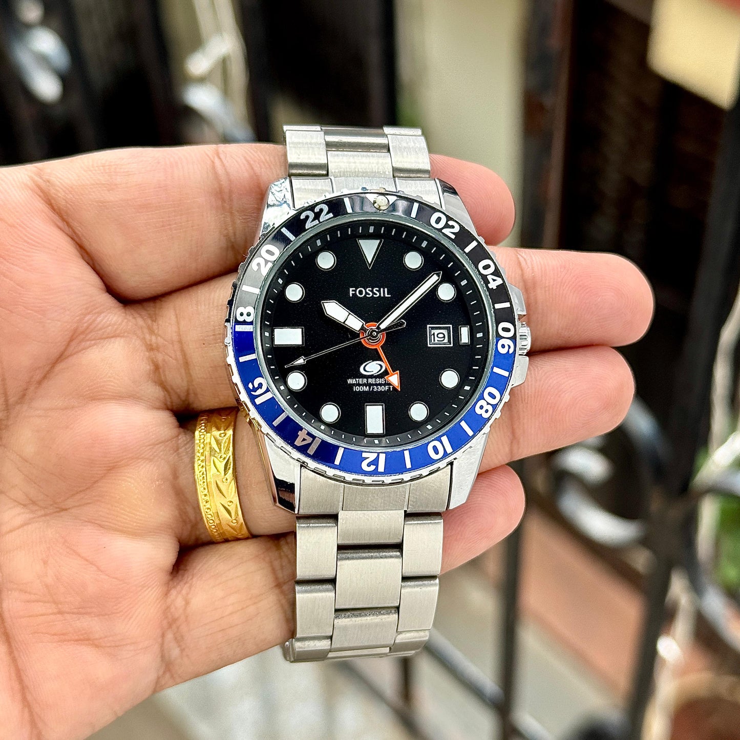 FOSSIL BLUE GMT RUGGED STYLE MEETS WORLD-CLASS FUNCTION ✅