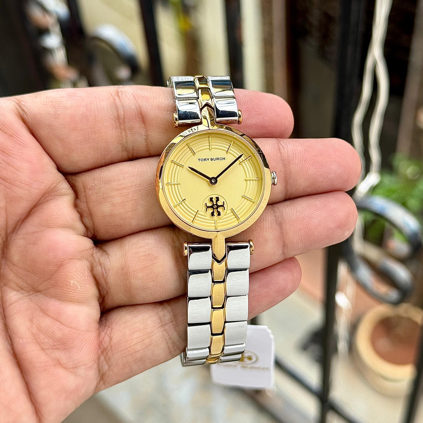 TORY BURCH KIRA – MINIMAL CHIC IN TWO-TONE IVORY watch
