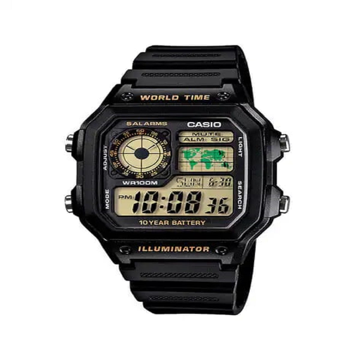 Casio Youth AE-1200WHL-5AVDF Digital Black Dial Unisex (D383)