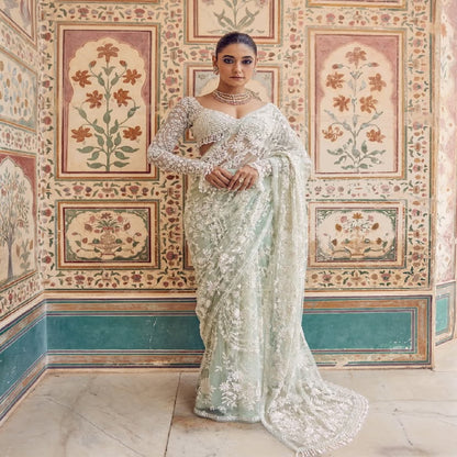 NEW TRADING Embrodred And Siqwanc Saree